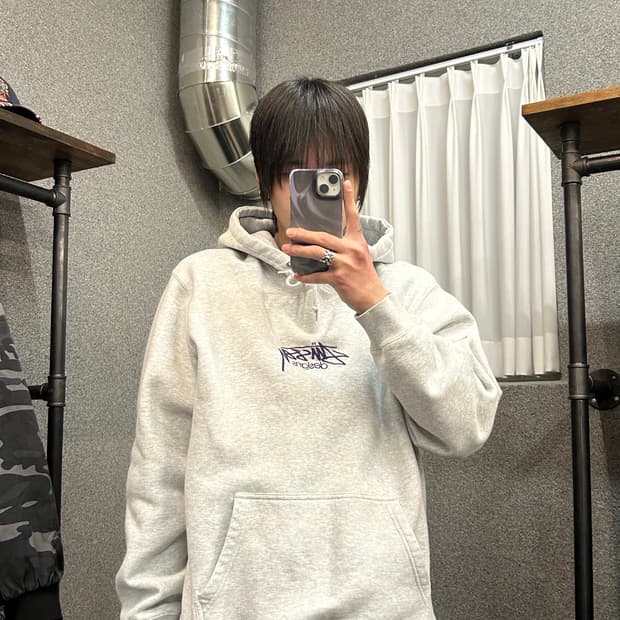  Stussy gray hoodie 