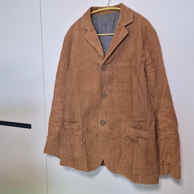 카멜 골덴 자켓