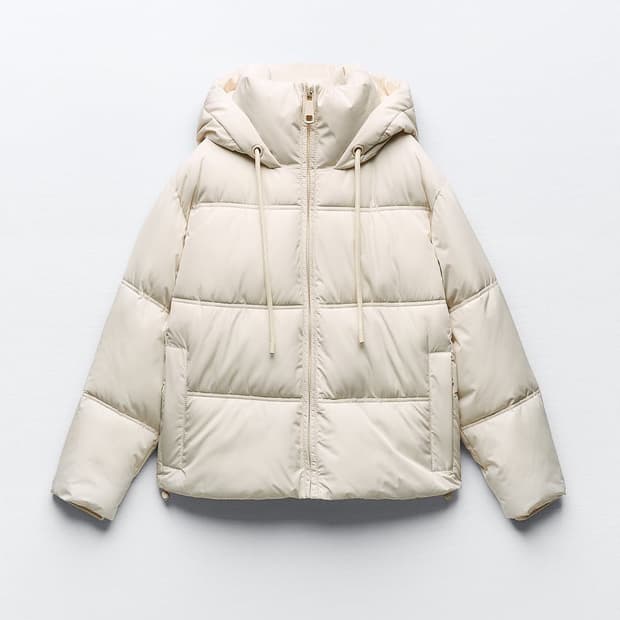 자라 아이보리 패딩 xs