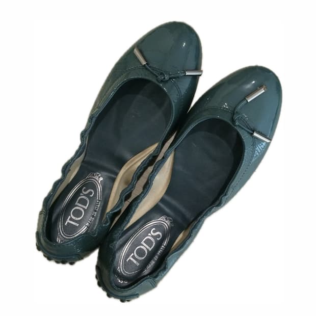 Tod's flat shoes green 225