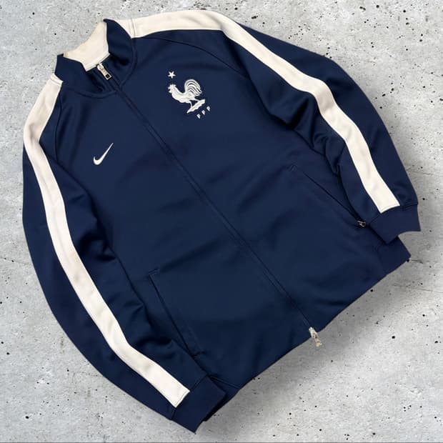 [XL] 나이키 14-15 프랑스 FFF 트랙 자켓 네이비 B923