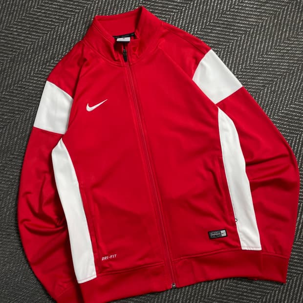 나이키 드리이핏 스우시 자수 배색 트랙탑 져지y 4953