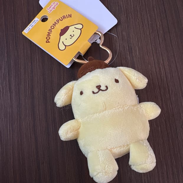 폼폼푸린 하트카라비너 키링