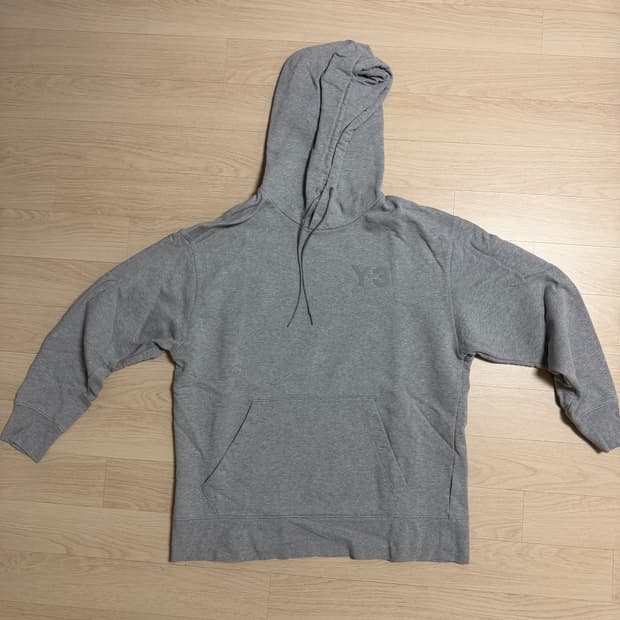 Y-3 후드 티셔츠 그레이 한국 XL사이즈