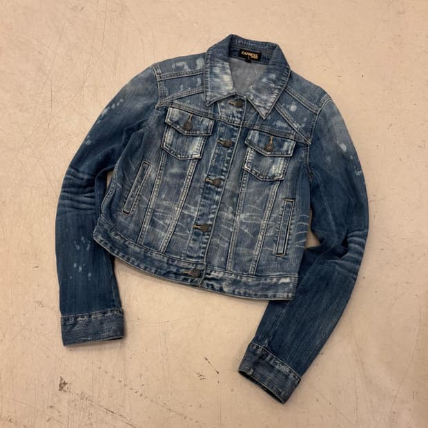 익스프레스 워싱 데님 자켓