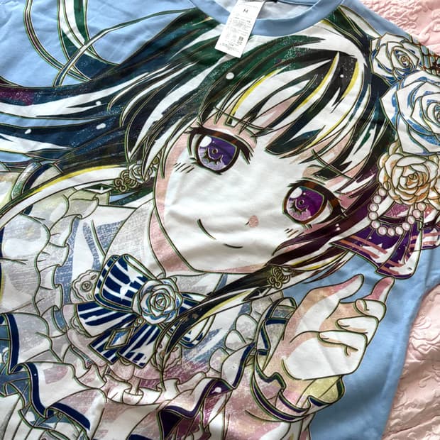 뱅드림 로젤리아 roselia 린코 풀그래픽 티셔츠 m