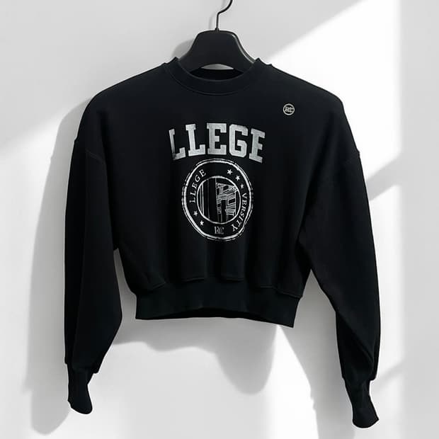 렉토 크롭 스웻셔츠