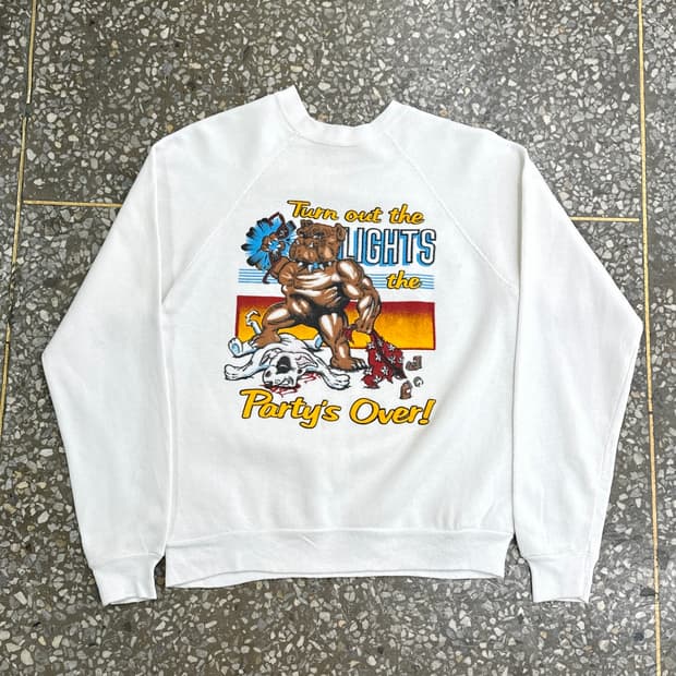 80s USA Party’s Over! 빈티지 스웻셔츠 L