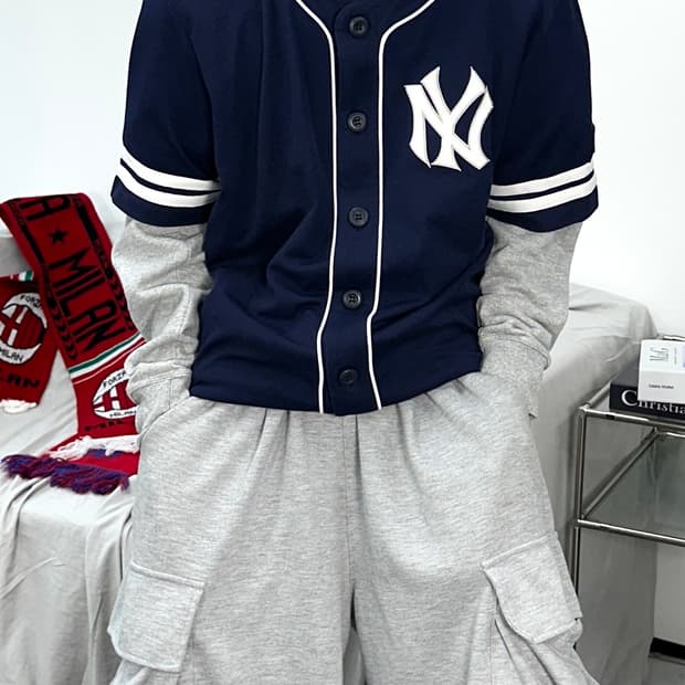 MLB 뉴욕 양키스 반팔 져지 XL