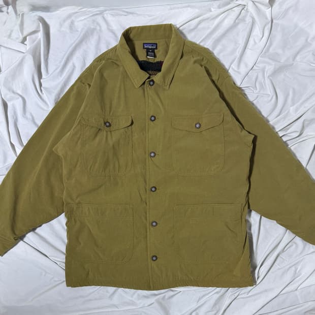 90s 파타고니아 누에보 레인지 코트 워크 자켓 불스아이 패턴