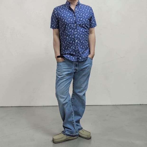 폴로 랄프로렌 슬림핏 반팔 셔츠 M0290