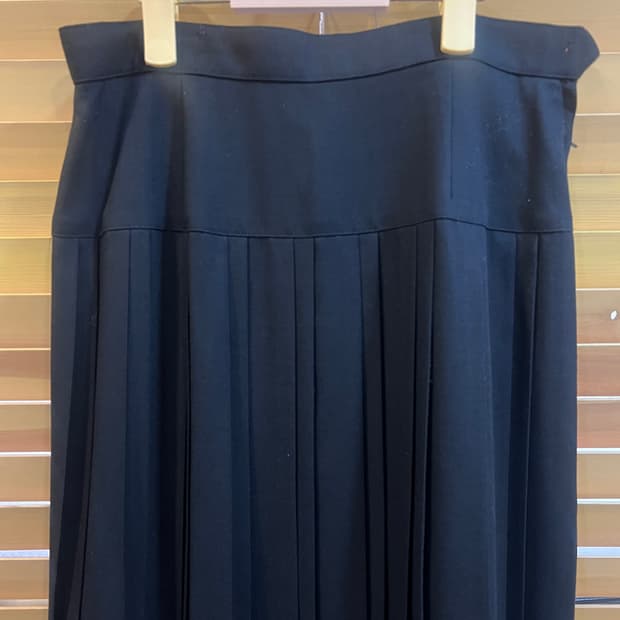 손석화 디자이너 부티크 여성 블랙 플리츠스커트 미디스커트 