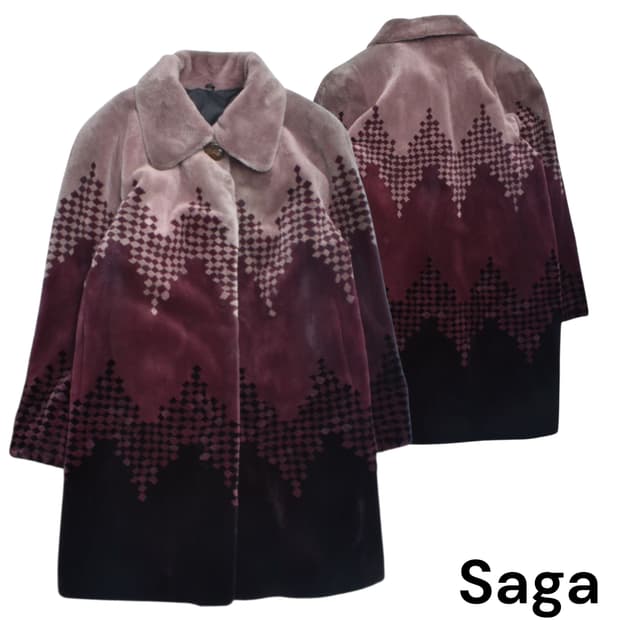 사가밍크 리얼 퍼 모피코트 F N0832