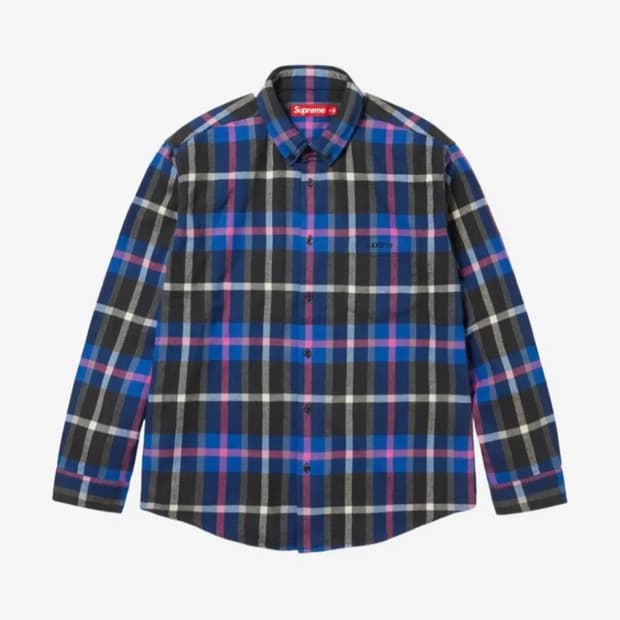 슈프림 플란넬 셔츠 s