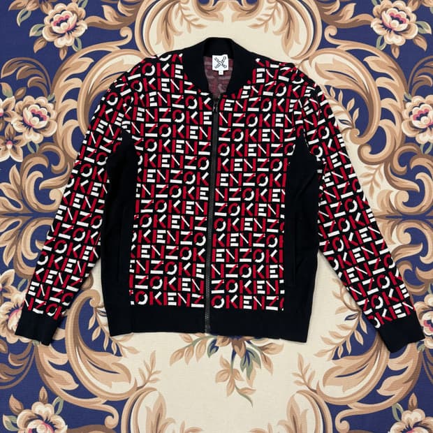 (L)겐조 Kenzo 스펠아웃 니트집업