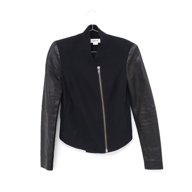 Helmut Lang Sleeve Leather Biker Jacket