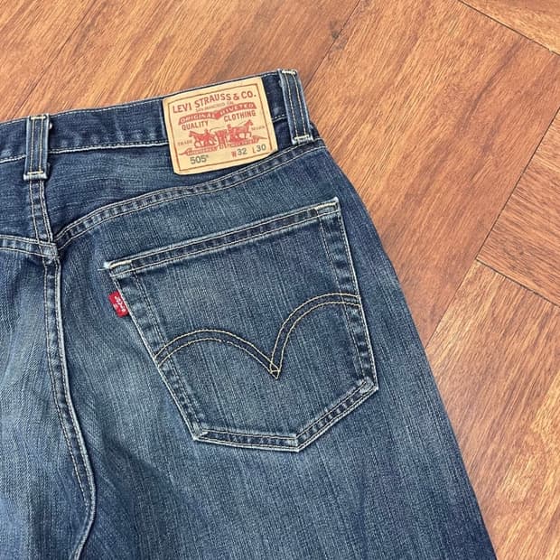 리바이스 505 빈티지 청바지