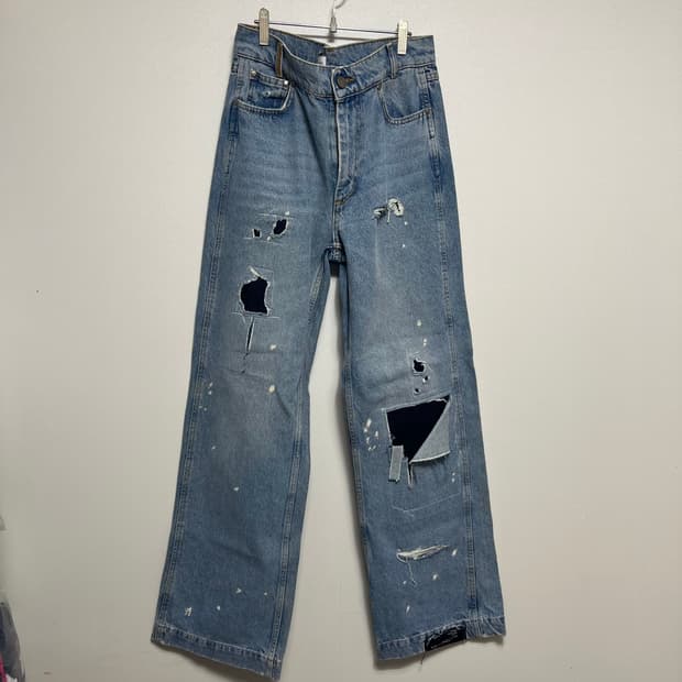 자라 아더에러 워싱 데님 팬츠 EUR 36