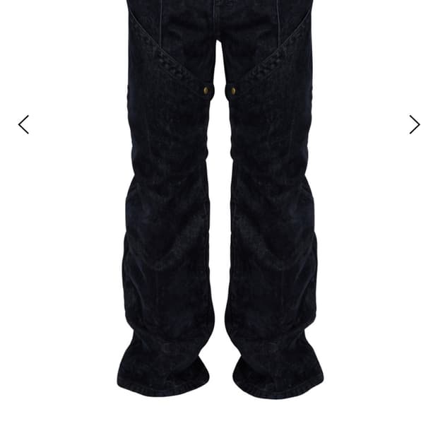 (급처)레시토 LECYTO 트랜스폼 버튼 벨벳 데님 