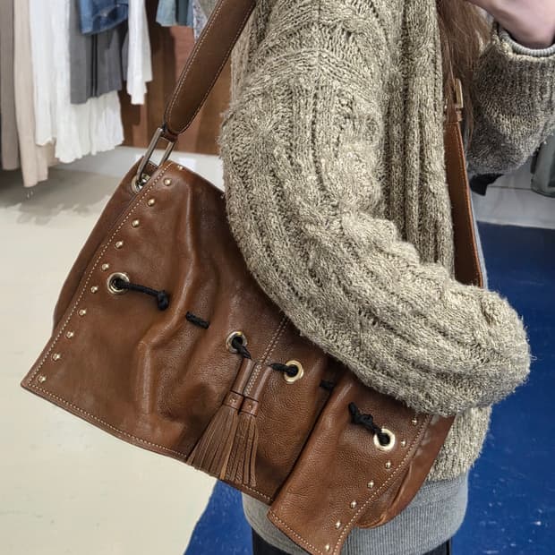 1990s BB 발렌시아가 웨스턴 크로스 백