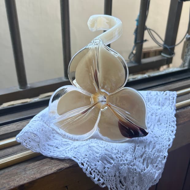 무라노글라스 릴리 오브제