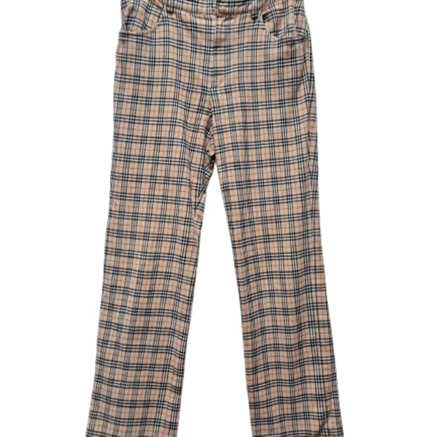 버버리 블루라벨 노바체크팬츠