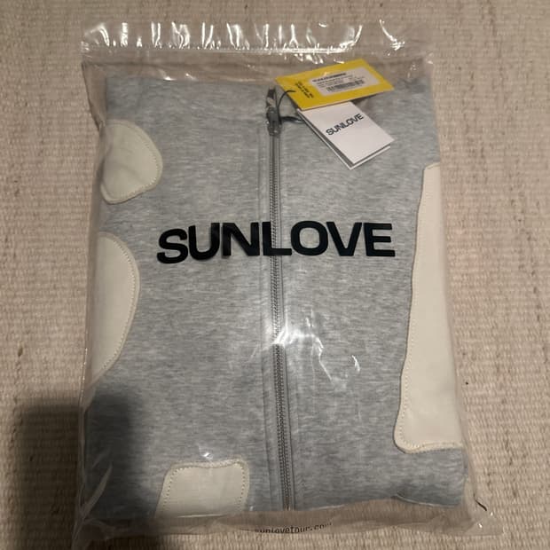 선러브 후드집업 헤더그레이 M