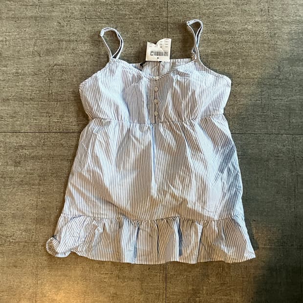 일본빈티지 badya 하구미모리걸 달천깔페어리 슬리브리스 나시탑