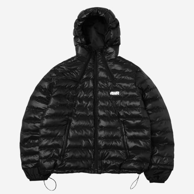 런위더 경량패딩 블랙 새상품