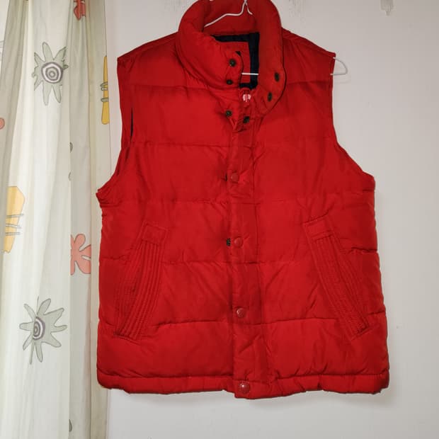 스파오 오리털 패딩 조끼 M