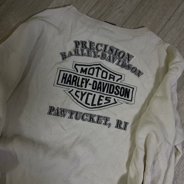 [L-XL]할리데이비슨 와플 롱슬리브