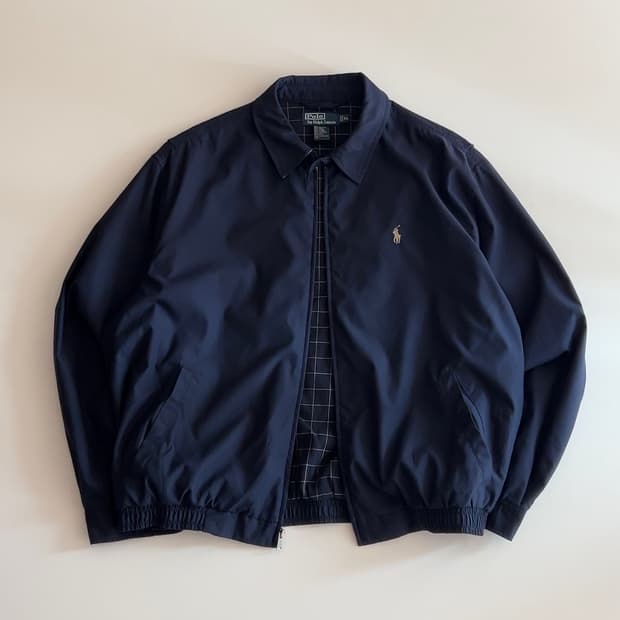 폴로 랄프로렌 네이비 폴리쉘 바이스윙 자켓 XL