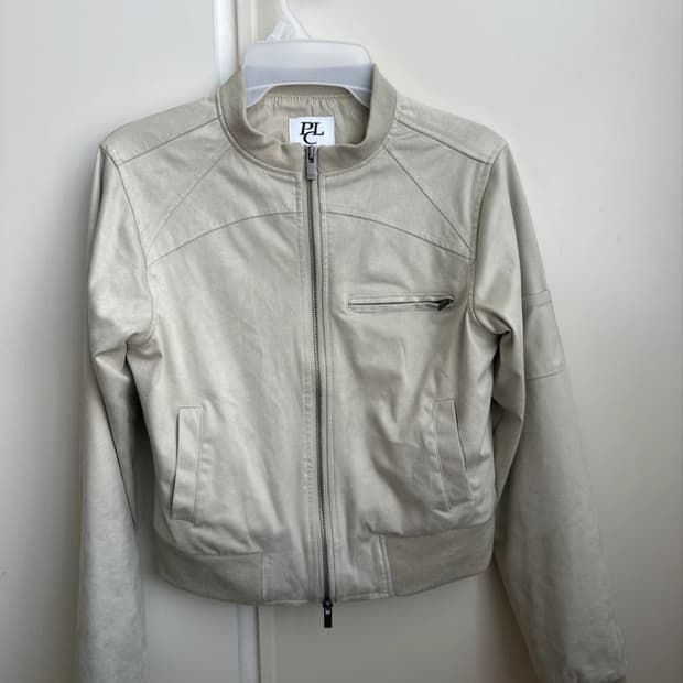 Place Studio 스웨이드 하이넥 자켓