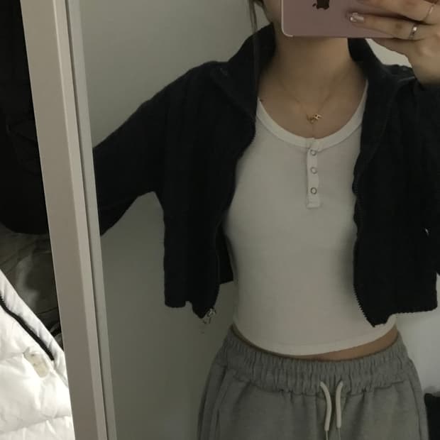 꽈배기 니트 가디건 집업