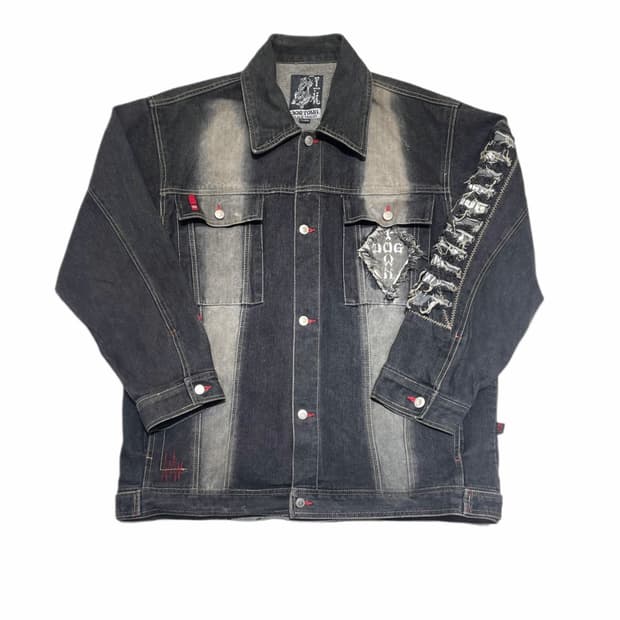 도그타운 워싱 데미지 데님 자켓