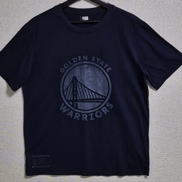 L ) NBA 골든스테이트 네이비 반팔티