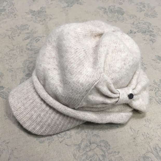 [select] oatmeal ribbon hat