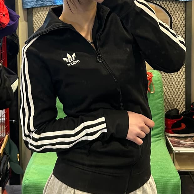 Adidas black firebird  jersey