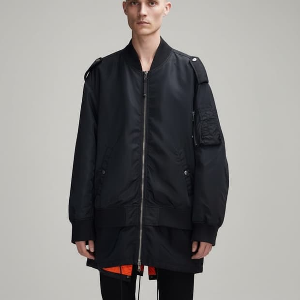 디젤블랙골드 오버핏 롱 패딩