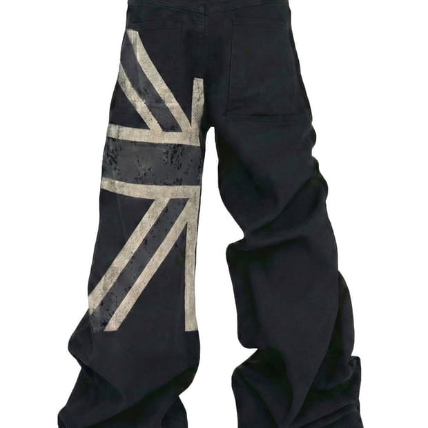 비엑세스 Union Fade Wide Denim Pants M 새상품