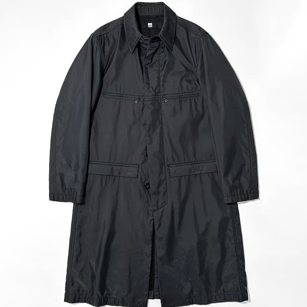 90~00s 마리떼 프랑소와 저버 블랙 나일론 맥 코트