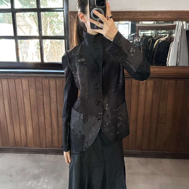 COMME DES GARCONS black paint jacket