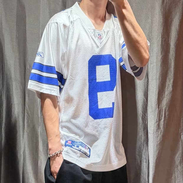 S NFL x REEBOK ROMO 9 넘버링 메쉬 풋볼 하프 져지