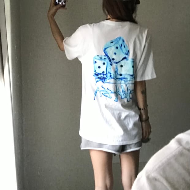 스투시 멜팅다이스 반팔티셔츠