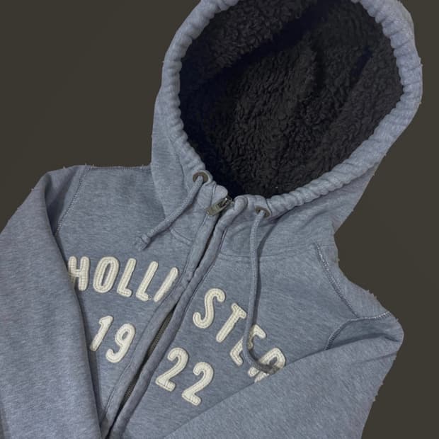 홀리스터 양털 후드집업