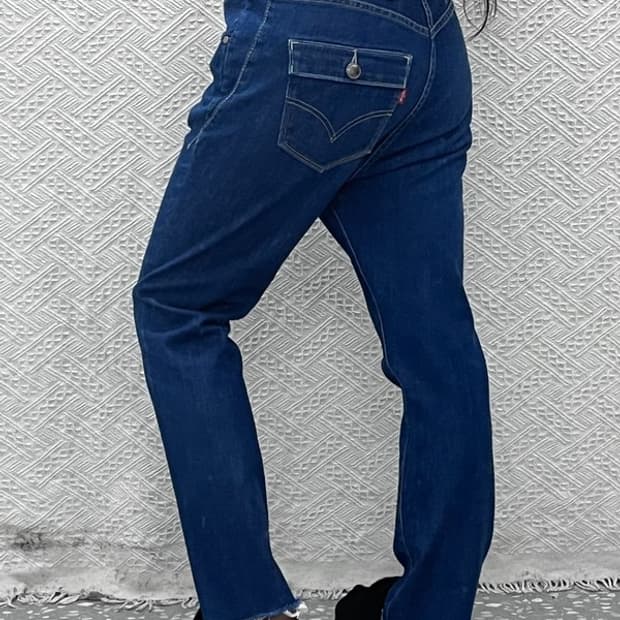 리바이스 빈티지 캐주얼 슬림핏 진청 데님팬츠 28인치 C10486