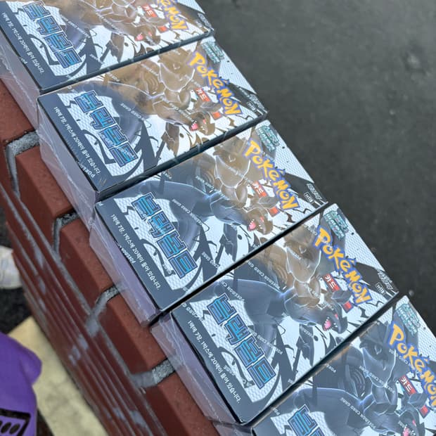 포켓몬스터 블랙볼트 미개봉 5박스