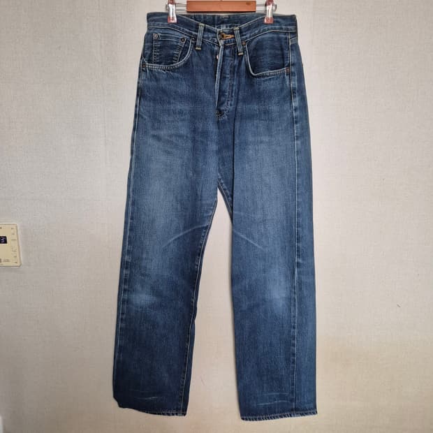 90's 에드윈 Edwin 505 복각 셀비지 데님팬츠