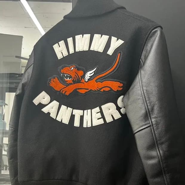 M 골든베어 레더 바시티 누비안 콜라보