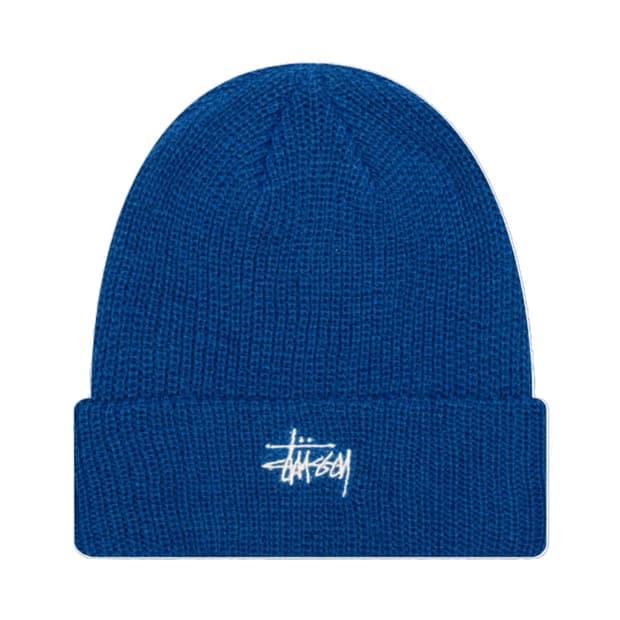 스투시 베이직 커프 비니 로얄